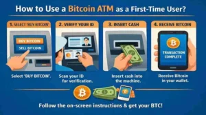How to use a Bitcoin ATM as a first-time user?