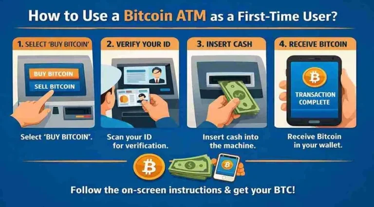 How to use a Bitcoin ATM as a first-time user?