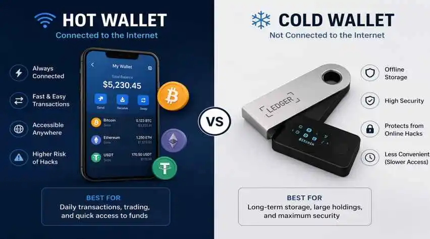 Hot Wallet or Cold Wallet